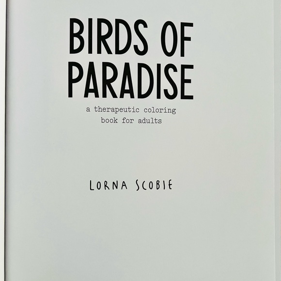 Birds of Paradise: A Therapeutic Coloring Book for Adults - Picture 2 of 9